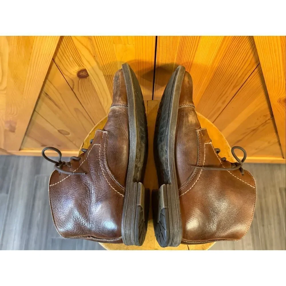 BED STU Leather Men Boots Size 10 Brown